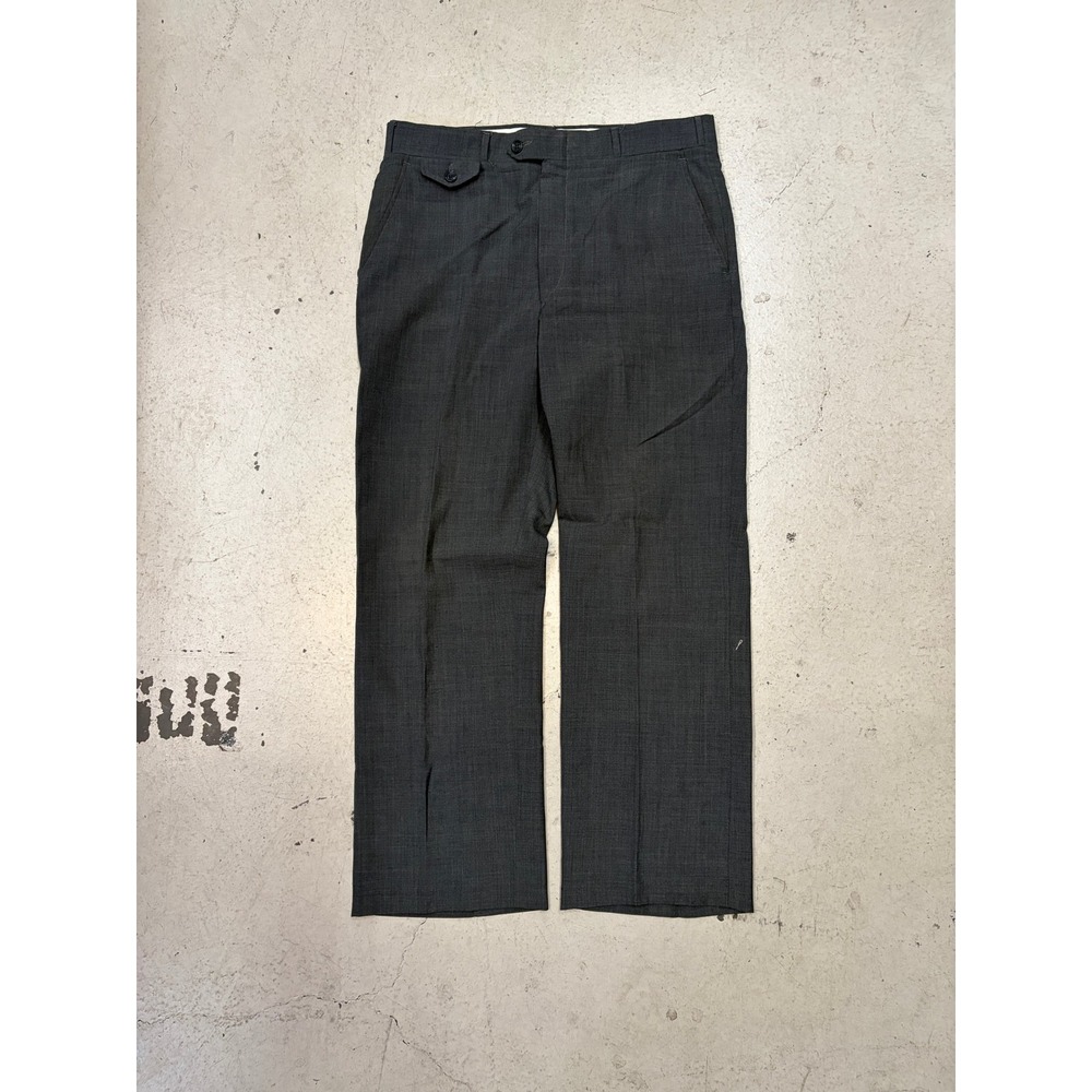 Nordstrom Mens Dress Pants Charcoal Gray Straight Leg Made in USA Size 33x25